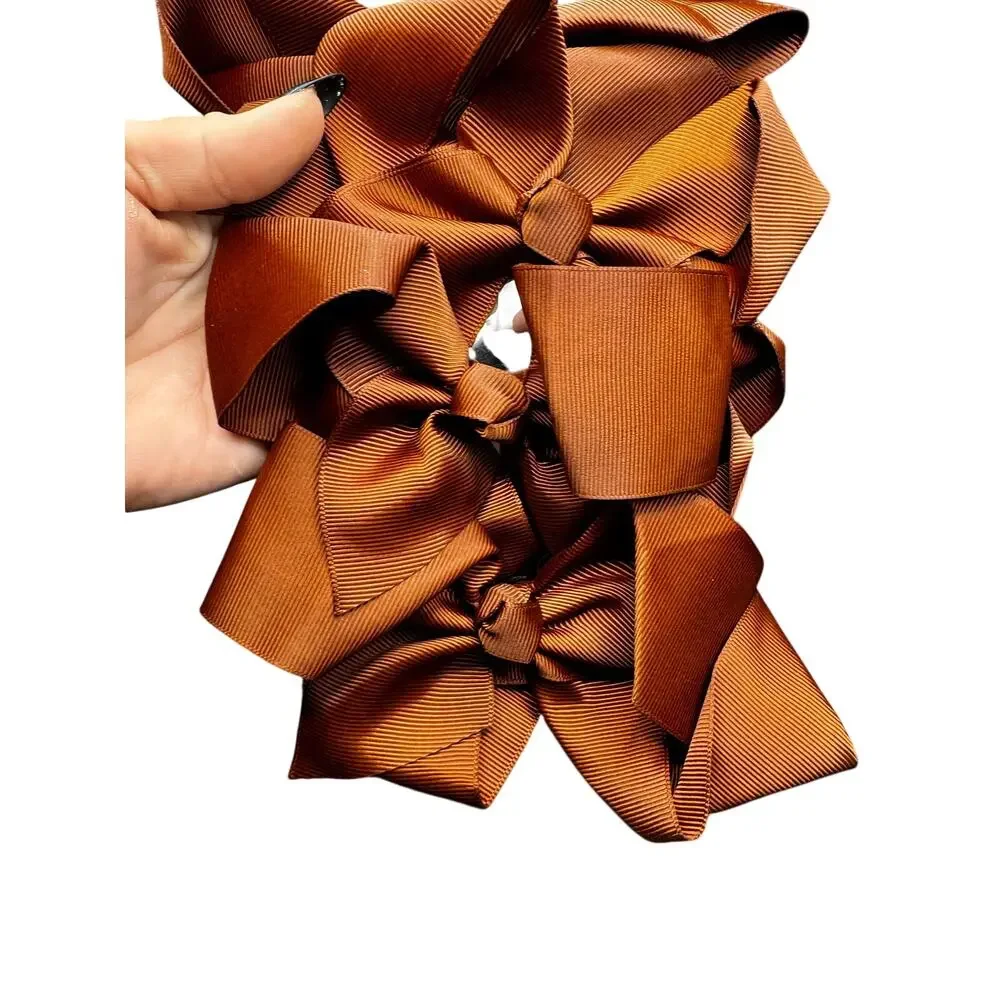 NWT Set of 12 Cooper Colored Bows About 5ish Inches Each